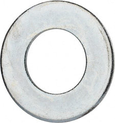 Value Collection - 2-1/2" Screw, Grade 2 Steel USS Flat Washer - 2.615" ID x 5.045" OD, 0.28" Thick, Zinc-Plated Finish - Top Tool & Supply