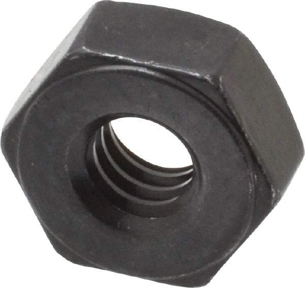 Value Collection - 1/4-20 UNC Steel Right Hand Heavy Hex Nut - 1/2" Across Flats, 15/64" High, Uncoated, 2B Class of Fit - Top Tool & Supply