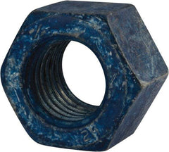 Value Collection - 1-1/8 - 7 UNC Steel Right Hand Heavy Hex Nut - 1-13/16" Across Flats, 1-7/64" High, Galvanized Finish - Top Tool & Supply