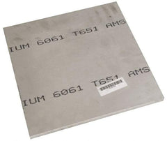 Value Collection - 1/2 Inch Thick x 12 Inch Wide x 12 Inch Long, Aluminum Plate - Alloy 6061 - Top Tool & Supply