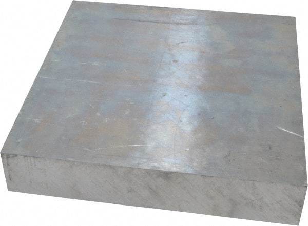 Value Collection - 1-1/2 Inch Thick x 8 Inch Wide x 8 Inch Long, Aluminum Plate - Alloy 6061 - Top Tool & Supply