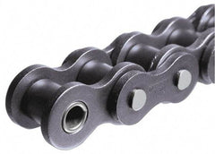 Morse - 1/2" Pitch, ANSI 40, Single Strand Roller Chain - Chain No. 40, 10 Ft. Long, 5/16" Roller Diam, 5/16" Roller Width - Top Tool & Supply