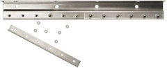 Steiner - 8' Long Galvanized Steel Dock Strip Door Mounting Hardware - Use with Strip Door - Top Tool & Supply