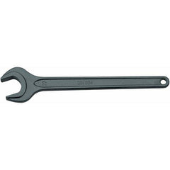 Open End Wrench: Single End Head, 32 mm 15 ° Head Angle, Vanadium Steel, Manganese Phosphate Finish