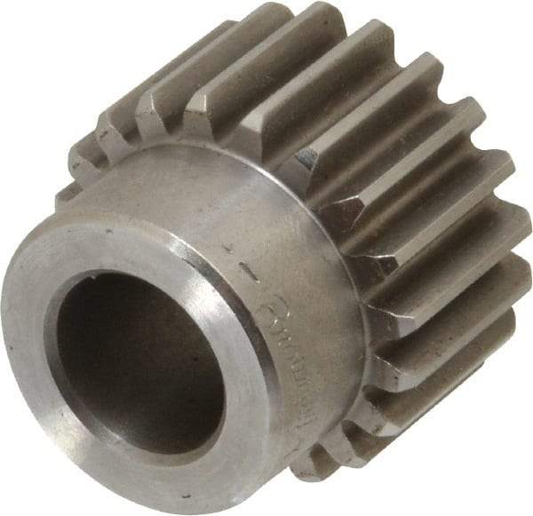 Browning - 16 Pitch, 1-1/4" Pitch Diam, 1.37" OD, 20 Tooth Spur Gear - 3/4" Face Width, 5/8" Bore Diam, 1-1/16" Hub Diam, 20° Pressure Angle, Steel - Top Tool & Supply