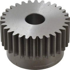 Browning - 12 Pitch, 2-1/2" Pitch Diam, 2.66" OD, 30 Tooth Spur Gear - 1" Face Width, 3/4" Bore Diam, 2-1/4" Hub Diam, 20° Pressure Angle, Steel - Top Tool & Supply