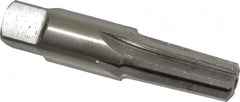 Interstate - 1/4" Pipe, 0.472" Diam, 13/32" Small End Diam, Straight Shank, 1-1/16" Flute, Taper Pipe Reamer - Top Tool & Supply