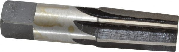 Interstate - 1/2" Pipe, 3/4" Diam, 0.665" Small End Diam, Straight Shank, 1-3/8" Flute, Taper Pipe Reamer - Top Tool & Supply