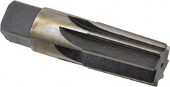 Interstate - 3/4" Pipe, 0.962" Diam, 7/8" Small End Diam, Straight Shank, 1-3/8" Flute, Taper Pipe Reamer - Top Tool & Supply