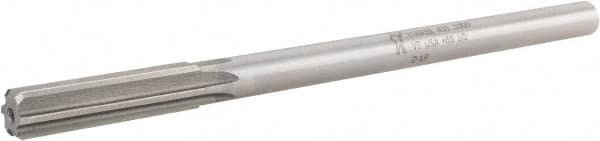 Made in USA - 1/2" High Speed Steel 6 Flute Chucking Reamer - Top Tool & Supply