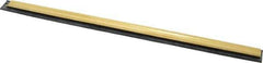 Unger - 12" Rubber Blade Window Washer/Squeegee - Black, Brass Holder - Top Tool & Supply