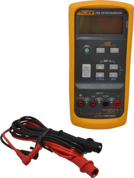 Fluke - 0 V to 24 V, Current Calibrator - LCD Display, +/-10% Basic DC Accuracy - Top Tool & Supply