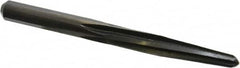 Made in USA - 1/2" Reamer Diam, 9/32" Small End Diam, 1/2" Diam Straight Shank, 4" Flute, Bridge Reamer - Top Tool & Supply