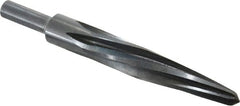 Made in USA - 13/16" Reamer Diam, 7/16" Small End Diam, 1/2" Diam Straight Shank, 4-1/2" Flute, Bridge Reamer - Top Tool & Supply