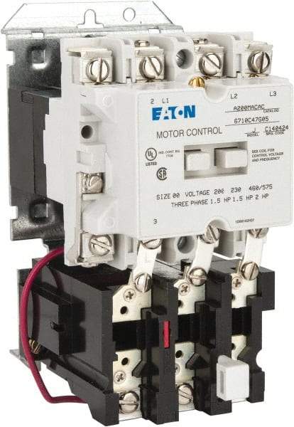 Eaton Cutler-Hammer - 9 Amp, Nonreversible Open Enclosure NEMA Motor Starter - 1 hp at 3 Phase - Top Tool & Supply