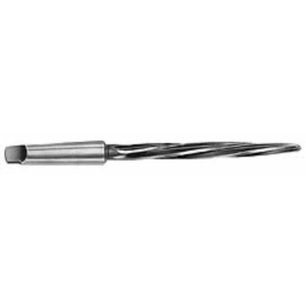 Interstate - 1-5/16" Reamer Diam, 1-1/64" Small End Diam, 4MT Morse Taper Shank, 7-3/8" Flute, Bridge Reamer - Top Tool & Supply