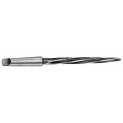 Interstate - 1-3/8" Reamer Diam, 1-1/8" Small End Diam, 4MT Morse Taper Shank, 7-3/8" Flute, Bridge Reamer - Top Tool & Supply