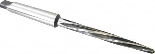 Interstate - 7/16" Reamer Diam, 7/32" Small End Diam, 2MT Morse Taper Shank, 4-3/8" Flute, Bridge Reamer - Top Tool & Supply