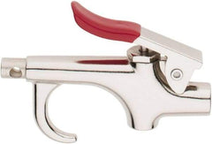 Value Collection - 145 Max psi Standard Safety Thumb Lever Blow Gun - 1/4 NPT, 3" Tube Length, Chrome Plated Zinc - Top Tool & Supply