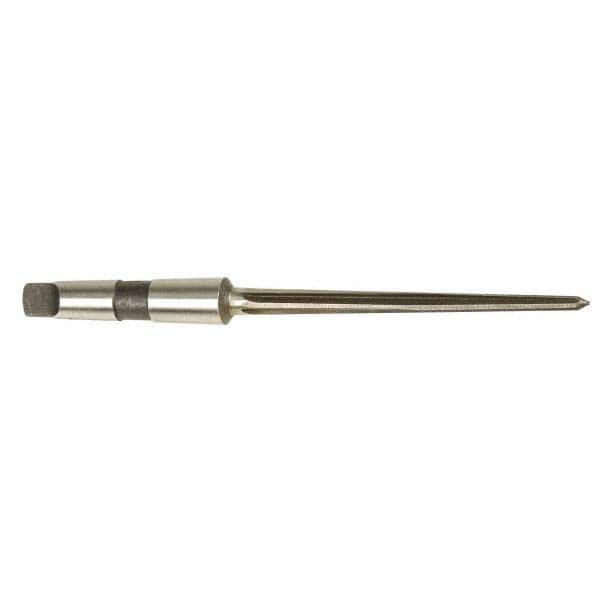 Interstate - 1-3/4" Reamer Diam, 1-1/4" Small End Diam, 4MT Morse Taper Shank, 7-3/8" Flute, Bridge Reamer - Top Tool & Supply