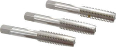 Hertel - M14x2.00 Metric Coarse, 4 Flute, Bottoming, Plug & Taper, Bright Finish, High Speed Steel Tap Set - 3-19/32" OAL, 6H Class of Fit - Top Tool & Supply