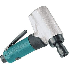 Dynabrade - 1/4" Collet, Angle Handle, Air Angle Die Grinder - 24,000 RPM, Front Exhaust, 27.99 CFM, 0.5 hp, 90 psi, 1/4 NPT Inlet - Top Tool & Supply