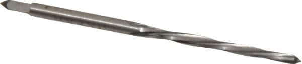 Interstate - #5/0 Pin, 0.0966" Diam, 0.0719" Small End, 7/64" Diam Straight Shank, 1-3/16" Flute, Taper Pin Reamer - Top Tool & Supply