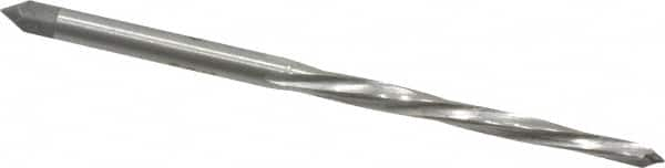 Interstate - #4/0 Pin, 0.1142" Diam, 0.0869" Small End, 1/8" Diam Straight Shank, 1-5/16" Flute, Taper Pin Reamer - Top Tool & Supply