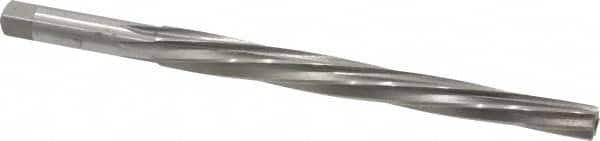 Interstate - #8 Pin, 0.505" Diam, 0.3971" Small End, 7/16" Diam Straight Shank, 5-3/16" Flute, Taper Pin Reamer - Top Tool & Supply