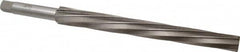 Interstate - #12 Pin, 1.05" Diam, 0.842" Small End, 7/8" Diam Straight Shank, 10" Flute, Taper Pin Reamer - Top Tool & Supply