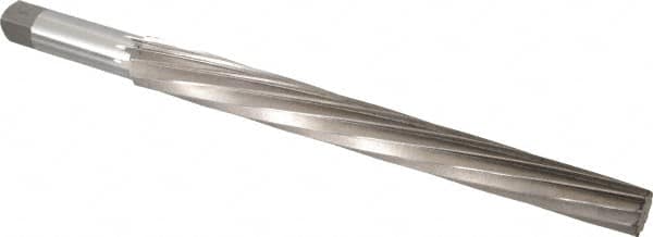 Interstate - #13 Pin, 1.259" Diam, 1.009" Small End, 1-1/4" Diam Straight Shank, 12" Flute, Taper Pin Reamer - Top Tool & Supply