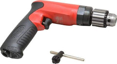 Sioux Tools - 3/8" Keyed Chuck - Pistol Grip Handle, 2,600 RPM, 14.16 LPS, 30 CFM, 1 hp - Top Tool & Supply