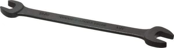 Proto - 5/16" x 3/8" Standard Open End Wrench - 5-1/4" OAL, Double End, Black Finish, 15° Head Angle - Top Tool & Supply