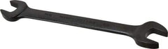 Proto - 9/16" x 5/8" Standard Open End Wrench - 7-47/64" OAL, Double End, Black Finish, 15° Head Angle - Top Tool & Supply