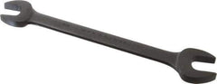 Proto - 5/8" x 3/4" Standard Open End Wrench - 8-43/64" OAL, Double End, Black Finish, 15° Head Angle - Top Tool & Supply