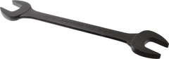 Proto - 1-3/8" x 1-7/16" Standard Open End Wrench - 15-7/8" OAL, Double End, Black Finish, 15° Head Angle - Top Tool & Supply