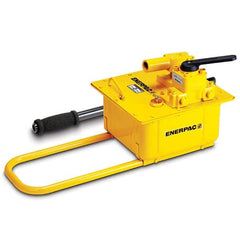 Enerpac - Manual Hydraulic Pumps Number of Stages: 2.000 Oil Volume Per Stroke (Cu. In.): 7.69 - Top Tool & Supply