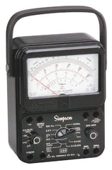 Simpson Electric - 12389, 1,000 VAC/VDC, Analog Manual Ranging Multimeter - 20 mOhm, Measures Voltage, Current, Resistance - Top Tool & Supply