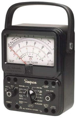 Simpson Electric - 12226, 1,000 VAC/VDC, Analog Manual Ranging Multimeter - 20 mOhm, Measures Voltage, Current, Resistance - Top Tool & Supply