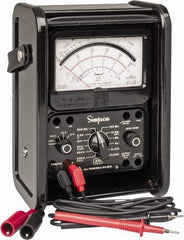 Simpson Electric - 12227, 1,000 VAC/VDC, Analog Manual Ranging Multimeter - 20 mOhm, Measures Voltage, Current, Resistance - Top Tool & Supply