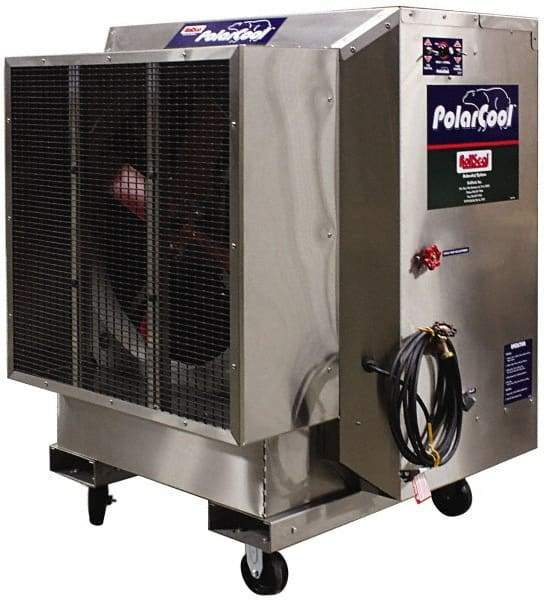 RollSeal - 36" Blade, 3/4 hp, 7,100 & 3,500 CFM Evaporative Cooler - 10 Amp Rating, 115 Volts, Variable Speed - Top Tool & Supply