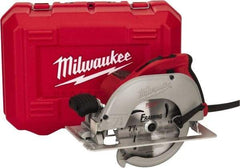 Milwaukee Tool - 15 Amps, 7-1/4" Blade Diam, 5,800 RPM, Electric Circular Saw - 120 Volts, 3.25 hp, 9' Cord Length, 5/8" Arbor Hole, Left Blade - Top Tool & Supply