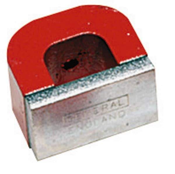 General - 1 Hole, 3/16" Hole Diam, 3" Overall Width, 15/16" Deep, 2-1/2" High, 50 Lb Average Pull Force, Alnico Power Magnets - 3/4" Pole Width - Top Tool & Supply