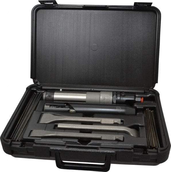 Ingersoll-Rand - 4,000 BPM, 1/4 NPT Inlet, Pneumatic Chiseling Hammer - 9 Inch Long, 368 LPM - Top Tool & Supply