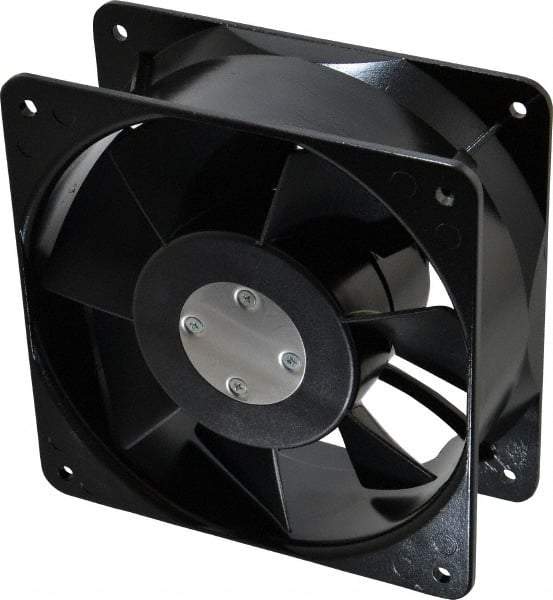 Value Collection - 115 Volts, AC, 260 CFM, Square Tube Axial Fan - 0.49 Amp Rating, 2,900 to 3,400 RPM, 6.3" High x 6.3" Wide x 2.44" Deep - Top Tool & Supply