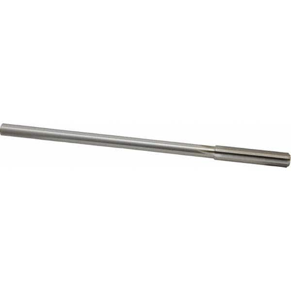 Made in USA - 0.3745" High Speed Steel 6 Flute Dowel Pin Chucking Reamer - Top Tool & Supply