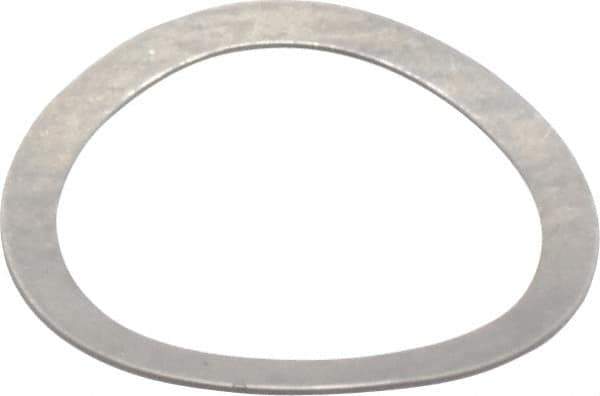 Gardner Spring - 0.243" ID x 0.305" OD, Grade 302 Stainless Steel Wave Disc Spring - 0.007" Thick, 0.03" Overall Height, 0.015" Deflection, 0.75 Lb at Deflection - Top Tool & Supply