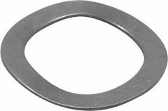 Gardner Spring - 0.44" ID x 0.618" OD, Grade 1074-1095 Steel Wave Disc Spring - 0.008" Thick, 0.04" Overall Height, 0.025" Deflection, 4 Lb at Deflection - Top Tool & Supply