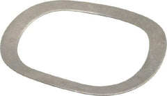 Gardner Spring - 1.201" ID x 1.543" OD, Grade 1074 Steel Wave Disc Spring - 0.02" Thick, 0.125" Overall Height, 0.062" Deflection, 31 Lb at Deflection - Top Tool & Supply