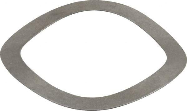 Gardner Spring - 1.658" ID x 2.132" OD, Grade 1074 Steel Wave Disc Spring - 0.023" Thick, 0.148" Overall Height, 0.073" Deflection, 38 Lb at Deflection - Top Tool & Supply